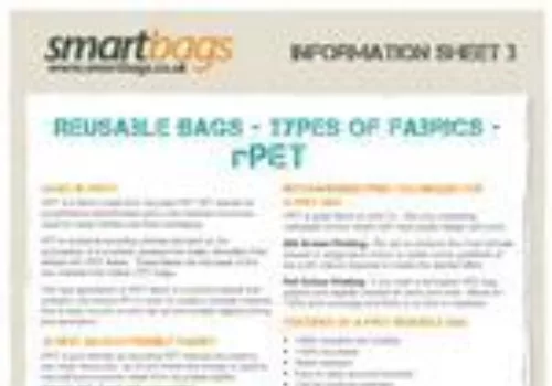 Reusable Bag Fabric - rPET
