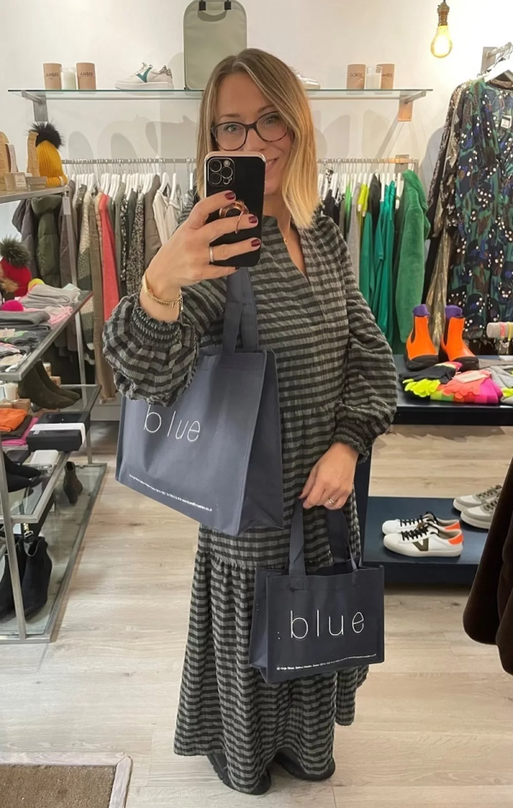 Branded Tote Bags for Blue Fashion Boutique