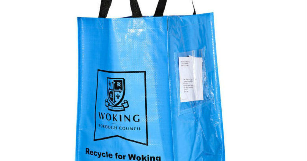 Printed Recycling Bags Helping Woking Council to Protect… Smartbags
