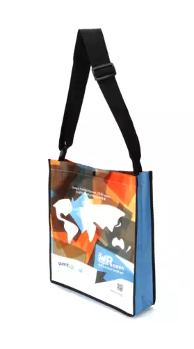Messenger Bag with Popper (Laminated)
