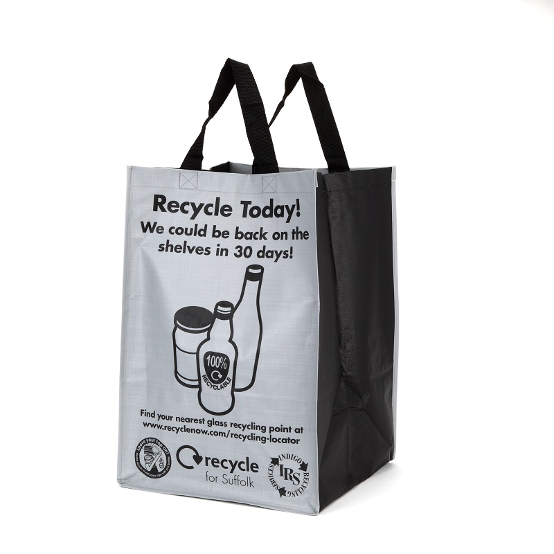 Recycling Bag - 55 Litre Piping Style (Laminated)