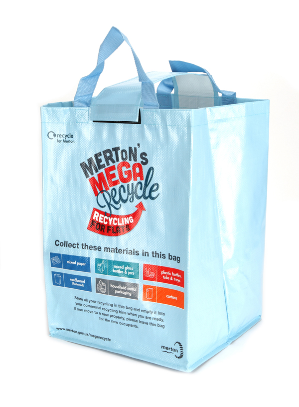 49 Litre Woven PP Recycling Bag (Laminated)