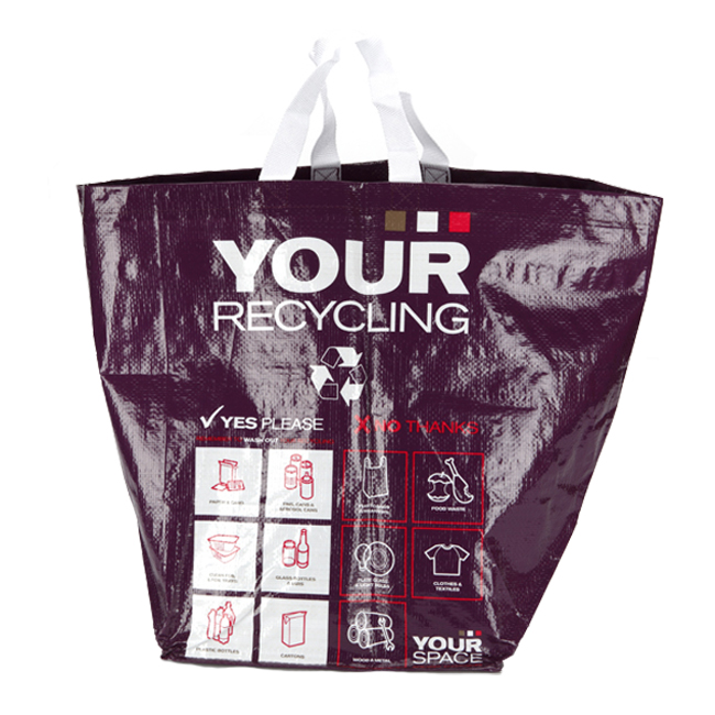 Recycling Bag Circular Style - 40 Litre (Laminated)
