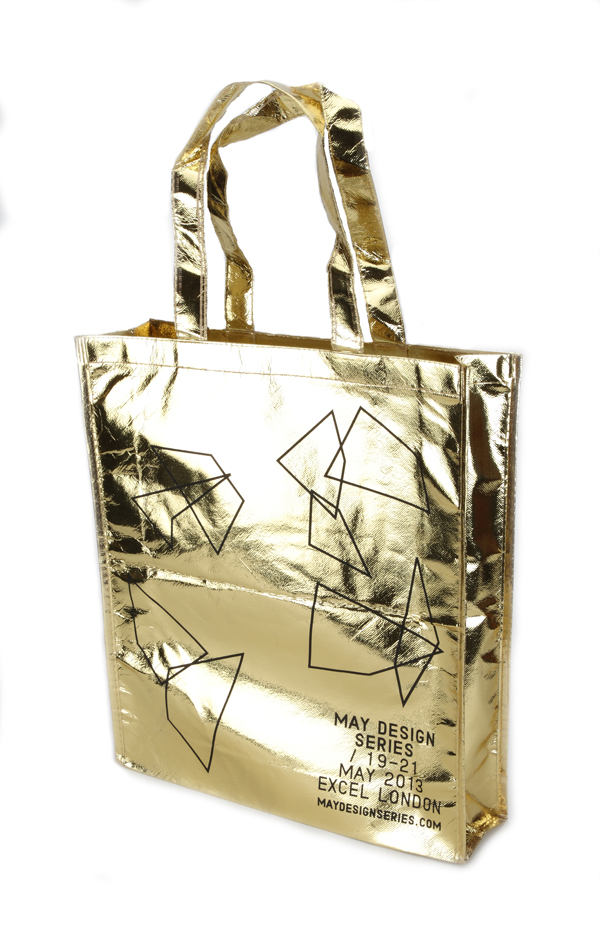 Metallic Large Portrait Tote Bag (Laminated)